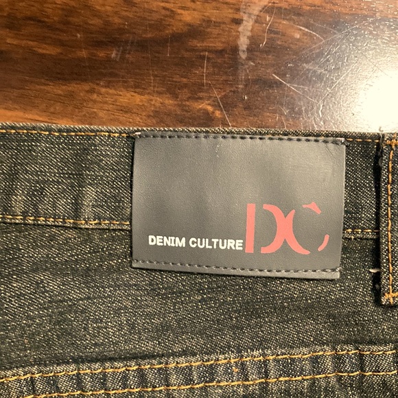 Denim Culture Unisex Jeans Straight Leg 32/32 Preowned Like New Washed blue - Picture 4 of 12